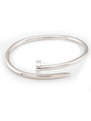 Cartier Juste un Clou Bracelet Classic Model 18k White Gold Size 16 Pouch & Cert