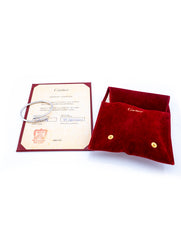 Cartier Juste un Clou Bracelet Classic Model 18k White Gold Size 16 Pouch & Cert