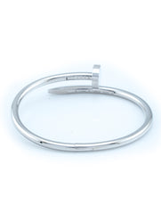 Cartier Juste un Clou Bracelet Classic Model 18k White Gold Size 16 Pouch & Cert