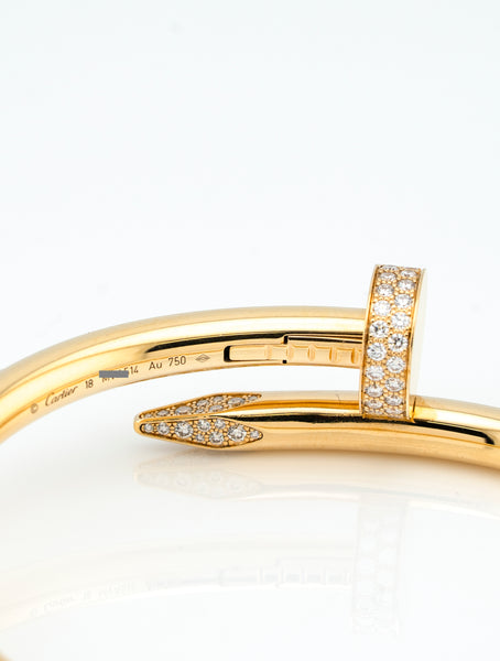 Cartier Juste un Clou Bracelet Large Model Diamonds 18k Yellow