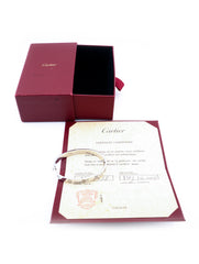Cartier Love Bracelet, Classic Model. 18k White Gold Size 17
