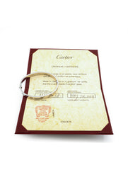 Cartier Love Bracelet, Classic Model. 18k White Gold Size 17