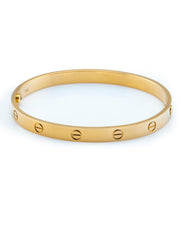 Cartier Love Bracelet Classic Model 18k Yellow Gold Size 19