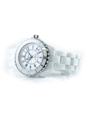 Chanel J12 38mm White Ceramic White Dial Automatic