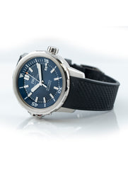 IWC Aquatimer 42mm Stainless Steel Blue Dial Black Rubber Strap IW329005 (Expedition Jacques-Yves Cousteau)