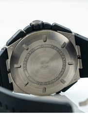IWC Ingenieur Double Chronograph 45mm Titanium Black Dial Black Rubber Strap IW386503