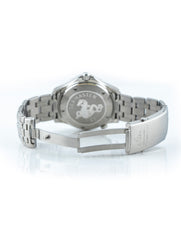 Omega Seamaster 41mm Stainless Steel Wave Dial Blue Bezel Ref 168.1630