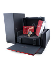 Omega Speedmaster 42mm 18k Moonshine Yellow Gold Green Dial Chronograph 310.60.42.50.10.001