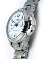 Panerai Luminor Marina 40mm Stainless Steel White Dial Bracelet PAM00051