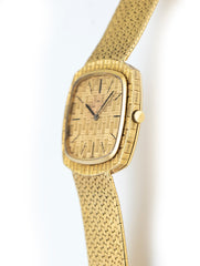 Piaget 18k Yellow Gold Woven Dial and Bracelet Ref 9433