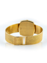 Piaget 18k Yellow Gold Woven Dial and Bracelet Ref 9433