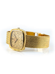 Piaget 18k Yellow Gold Woven Dial and Bracelet Ref 9433