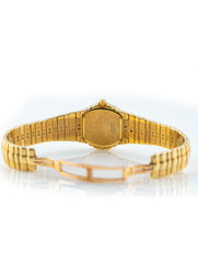 Piaget Tanagra 18k Yellow Gold Pave Diamond Dial & Bezel Sapphire Dial 16033M401D