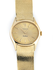 Rolex Cellini 14k Yellow Gold Champagne Dial Manual Wind Ref # 3802