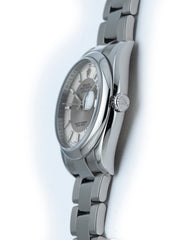 Rolex Datejust 36mm Stainless Steel Silver Tuxedo Dial Ref 116200