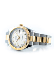 Rolex Datejust II 41mm 18k Yellow Gold & Stainless Steel Oyster Diamond Dial 116333