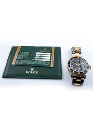 Rolex Submariner 40mm Steel & 18K Yellow Gold Ceramic Bezel Black Dial - Ref 16613LN