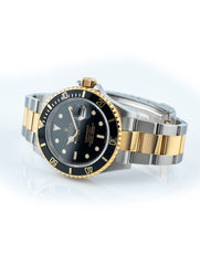 Rolex Submariner 40mm Steel & 18K Yellow Gold Ceramic Bezel Black Dial - Ref 16613LN