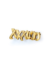 Tiffany & Co Paloma Picasso XXXOOO Brooch 18k Yellow Gold