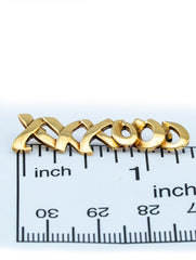 Tiffany & Co Paloma Picasso XXXOOO Brooch 18k Yellow Gold