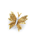 Broche Mariposa de Diamante Tiffany & Co Oro Amarillo 18k