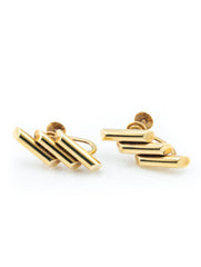 Tiffany & Co Vintage 3-Bar Earrings 14k Yellow Gold
