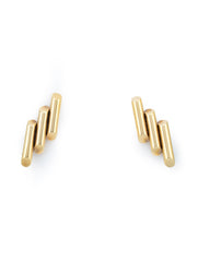 Tiffany & Co Vintage 3-Bar Earrings 14k Yellow Gold