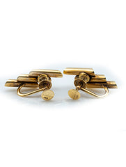 Tiffany & Co Vintage 3-Bar Earrings 14k Yellow Gold