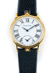 Tiffany & Co Vintage Dual-Time 18k Yellow Gold 32.5mm