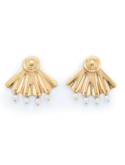 Tiffany & Co Vintage Pearl Earrings 14k Yellow Gold