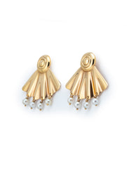 Tiffany & Co Vintage Pearl Earrings 14k Yellow Gold