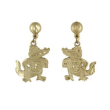 Gold Gator Earrings