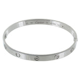 Cartier Love Bracelet 18Kt White Gold Size 20