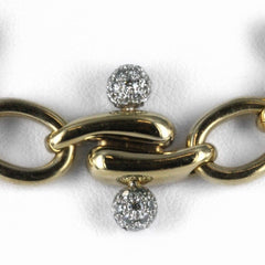 TIFFANY & CO 18K YELLOW GOLD PLATINUM DIAMOND JEWELRY SET NECKLACE & EARRINGS