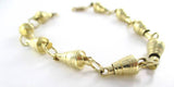 14Kt Solid Yellow Gold Bracelet Nautical Swivel Link 32.2 Grams Fine Jewelry