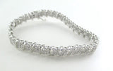10K White Gold Bracelet 264 Diamond 2 Ct Jafa Signature