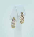 14Kt Yellow Gold Diamond Half Hoops .75Atw 013098911