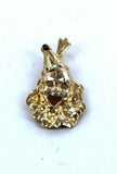 Zirkusclown-Charm-Anhänger aus 14-karätigem Gelbgold (14184410)
