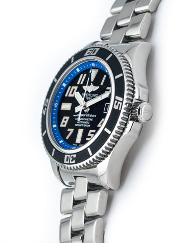 Breitling Super Ocean 42mm Stainless Steel Black Dial A17364