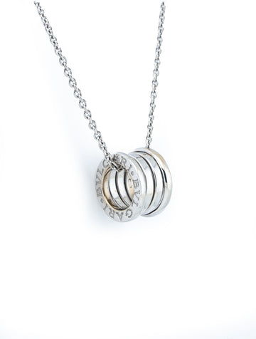 Bulgari P-Zero Pendant & 16" Chain 18k White Gold 7.9 dwt MNJ002636