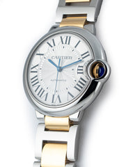 Cartier Ballon Bleu 36mm 18k Yellow Gold & Stainless Steel W2BB0012