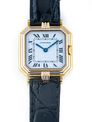 Cartier Ceinture Trinity 26mm 18k Tri-Gold Case Black Croc Strap