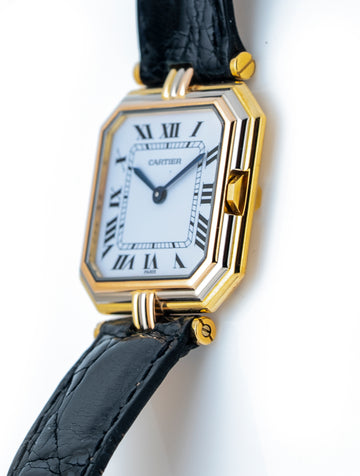Cartier Ceinture Trinity 26mm 18k Tri-Gold Case Black Croc Strap