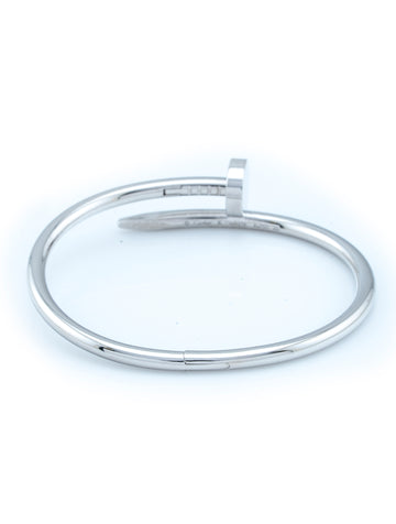 Cartier Juste un Clou Bracelet Classic Model 18k White Gold Size 16 Pouch & Cert