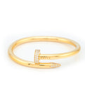 Cartier Juste un Clou Bracelet Large Model Diamonds 18k Yellow Gold Size 18 Full Set (Box & Papers)