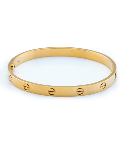 Cartier Love Bracelet Classic Model 18k Yellow Gold Size 19