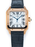 Cartier Santos 40mm Caja de Oro Rosa 18k Esfera Blanca WGSA0019 - Set Completo Oct 2022