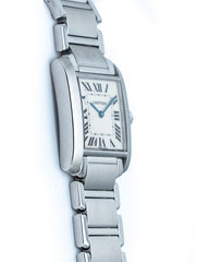 Cartier Tank Francaise 25mm Stainless Steel White Dial W51003Q3