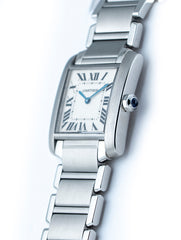 Cartier Tank Francaise 25mm Stainless Steel White Dial W51003Q3