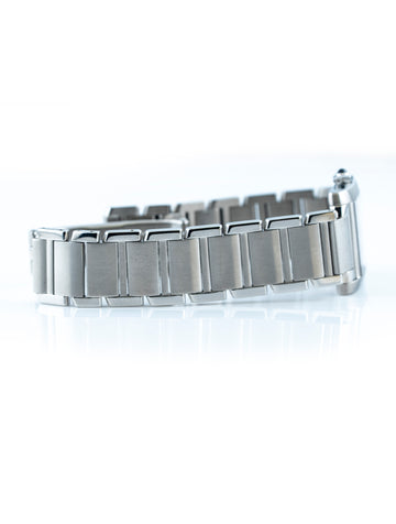 Cartier Tank Francaise 25mm Stainless Steel White Dial W51003Q3